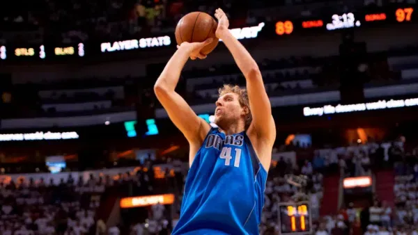 Dirk Nowitzki est l'un des meilleurs basketteurs européens en NBA