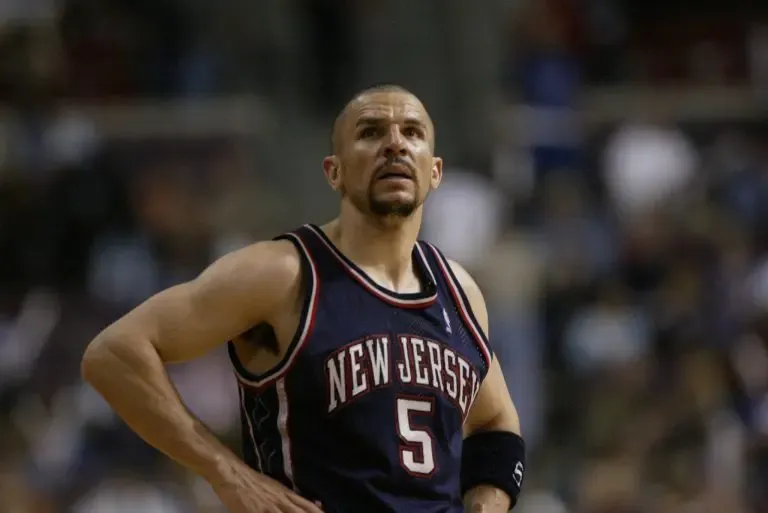 Jason Kidd avec le maillot des New Jersey Nets