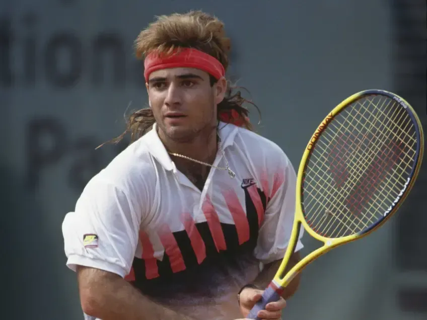 Andre Agassi dans ses jeunes années