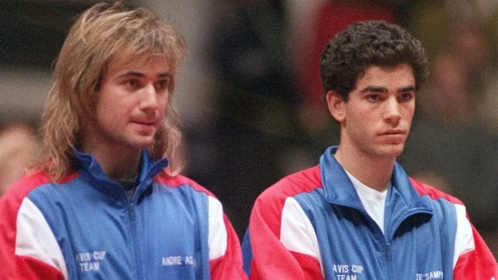 Sampras avec Agassi en Coupe Davis